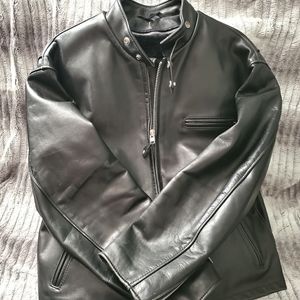 Schott NYC men's classic racer leather jacket